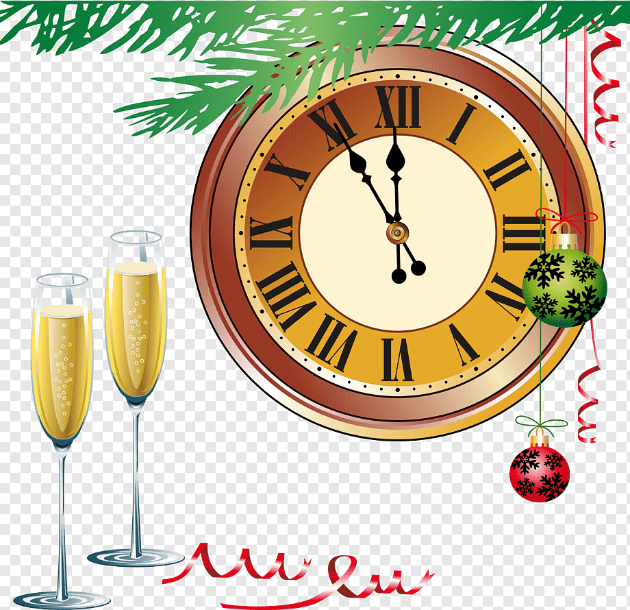 Часы декабрь 23. Часы новогодние. Новый год часы. Новогодние часы открытка. Прозрачные иллюстрации новогодние часы.