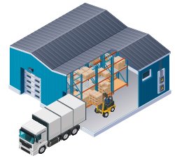 Складская логистика инфографика