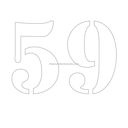 Цифра 26 трафарет