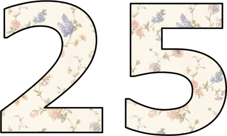 Цифра 2 для торта трафарет