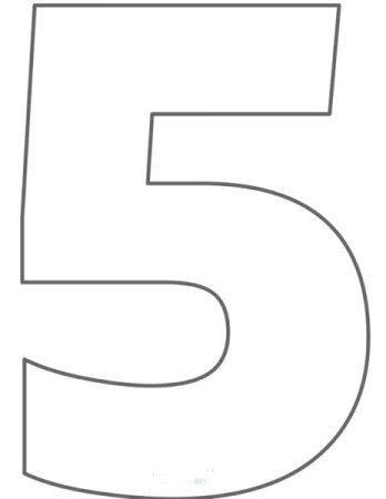 Трафарет для торта цифра 3