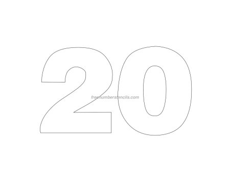 Трафарет 20
