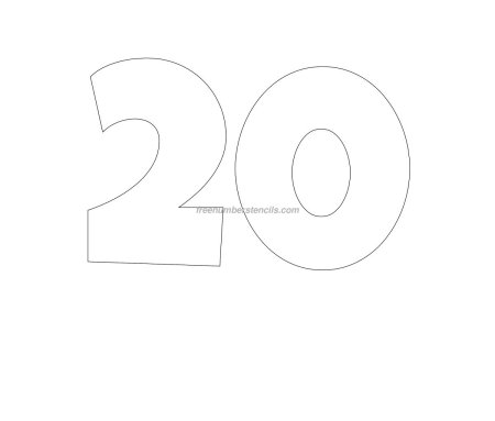 Трафарет 20