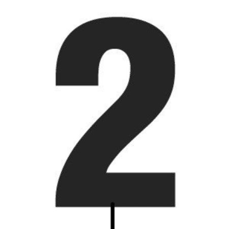 Печатная цифра 2