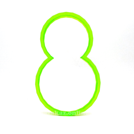 Восьмерка шаблон для пряника