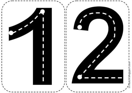 Цифра 12 трафарет для торта