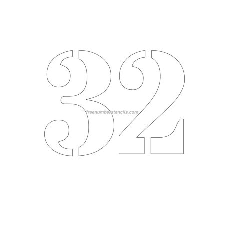 Трафареты числа 4 и 5