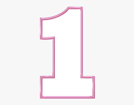 Цифра 1 для торта трафарет