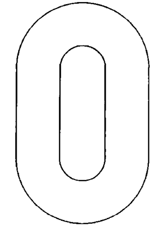 Цифра 6 трафарет