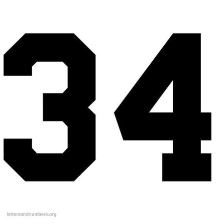 Цифры красиво 34