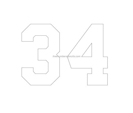 Шаблон цифры 64