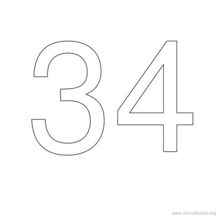 Трафарет 34