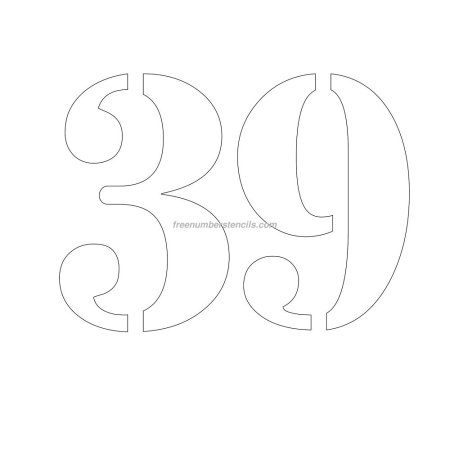 Цифры 1 и 8 трафарет