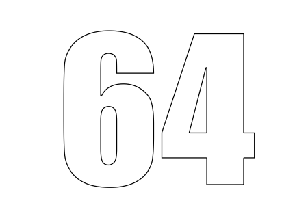 Трафарет цифра 2и3 для торта 15 см