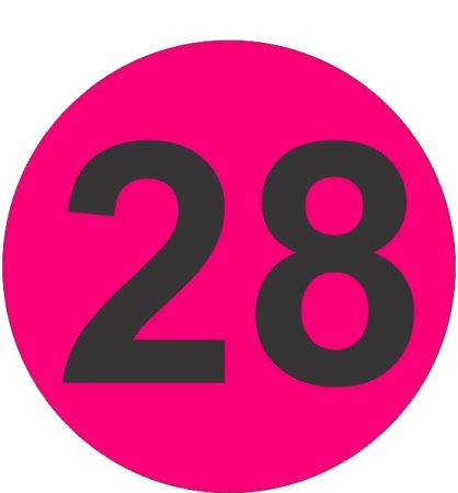 Цифра 29 на прозрачном фоне