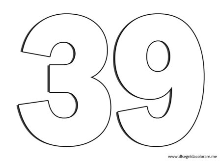 Цифра 30 трафарет