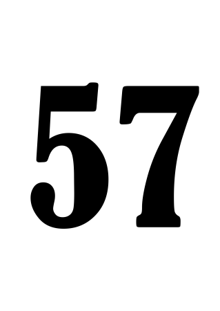 Цифра 57