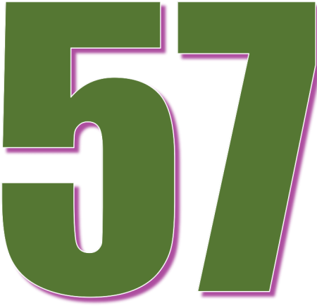 Красивые цифры 57