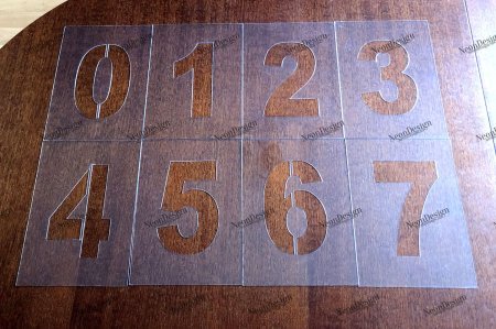 Трафарет цифр пластиковый