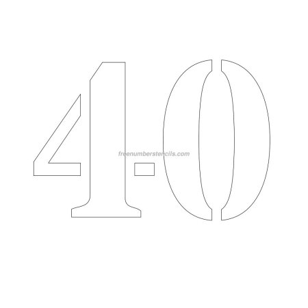 Трафарет 40