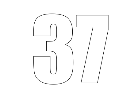 Цифра 31 шаблон
