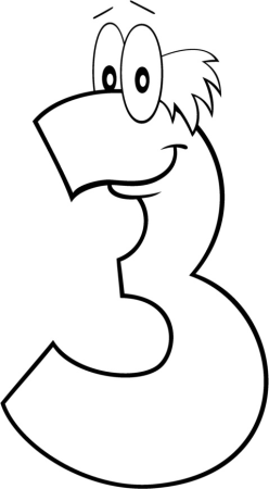 Цифра 6 трафарет