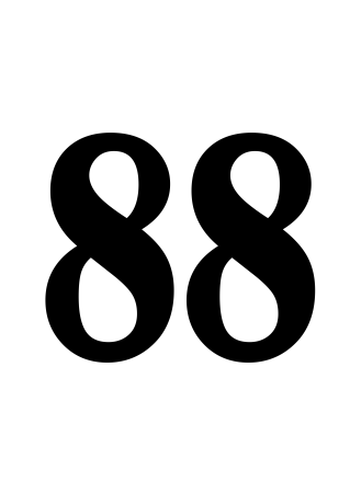 88 Красивые цифры