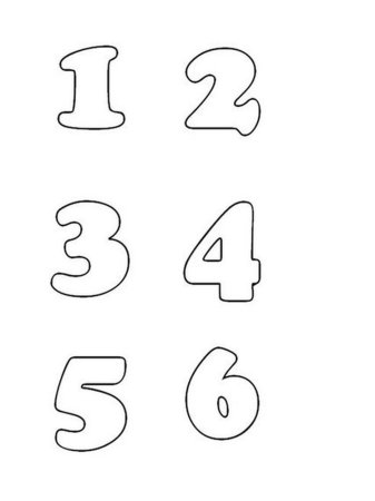 Макет цифры 5 для торта