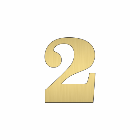 Цифра 2 трафарет