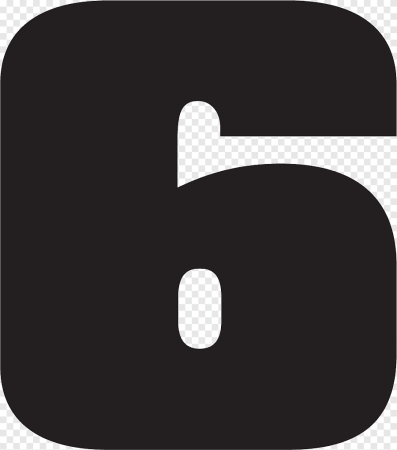 Цифра 6 трафарет для торта