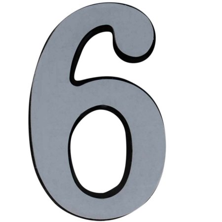 Цифра 6 трафарет