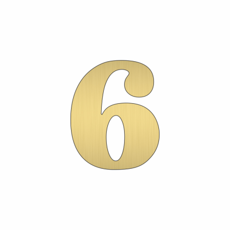 Цифра 6 трафарет