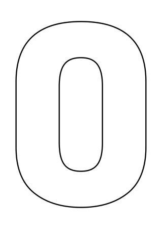 Цифра 6 трафарет для торта