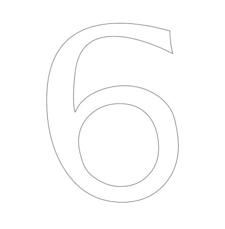 Цифра 60 трафарет для торта