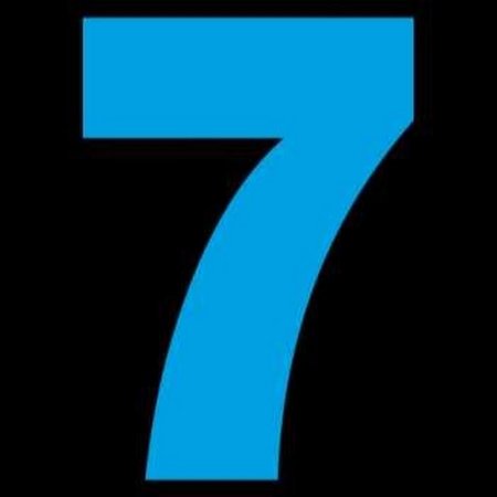 Цифра 7 трафарет