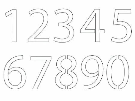 Трафарет для торта цифра 3