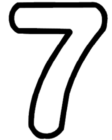 Торт цифра 7