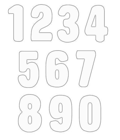 Макет цифры 1