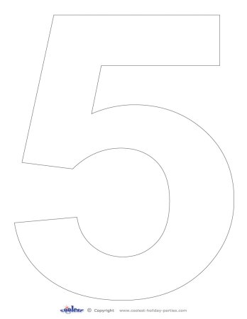 Трафарет цифры 6 для торта формата а4