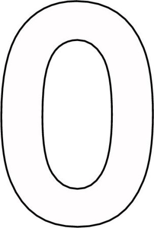 Цифра 9 трафарет