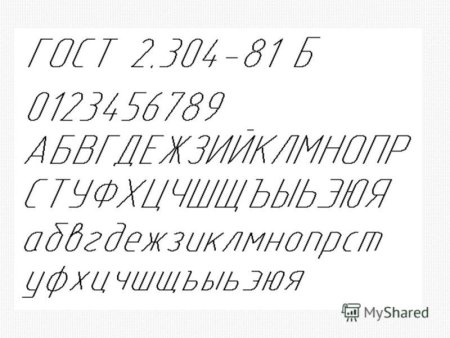 Шрифт для чертежей