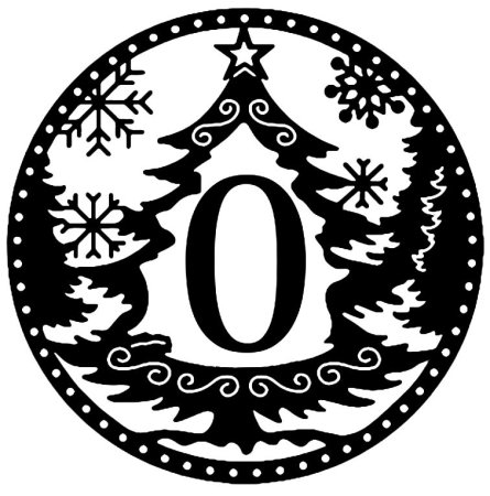 Цифры для украшения окон