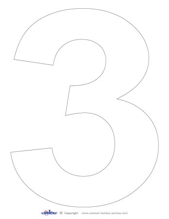 Цифра 8 трафарет