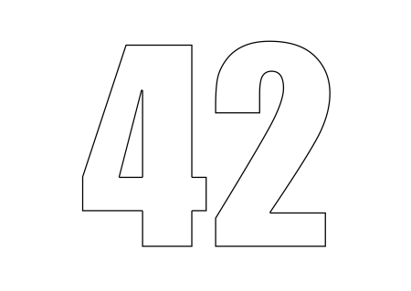 Трафарет "цифры"