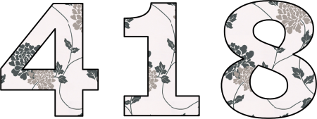 Трафарет цифры 83