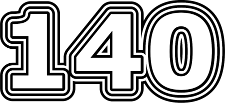 Трафарет цифр 48 для торта