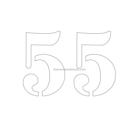 Цифра 35 трафарет для торта