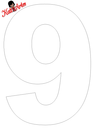 Трафарет для торта цифра 7