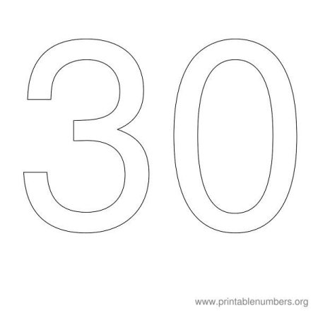 Цифра 6 на весь лист а4