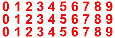 Математические карточки с цифрами